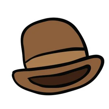 Bowler hat Stock Illustration