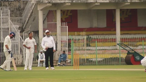Bowler LBW Appeal Stock Footage 86598680
