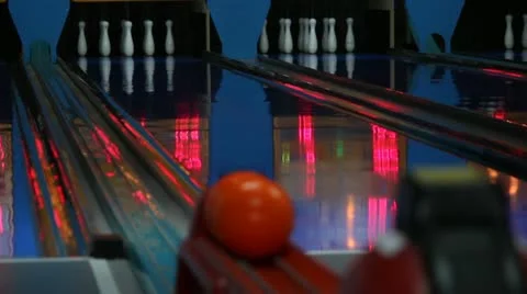 Bowling 5 Stock Footage 12635447