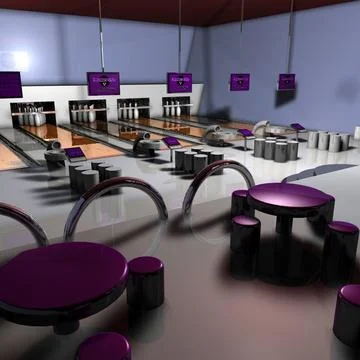 Bowling Alley Centre 3D Model