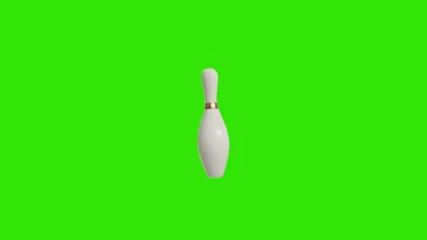 Bowling animation on green background 库存影片 334116490