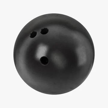 Bowling Ball Black 3D Model