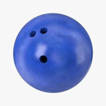 Bowling Ball Blue 3D Model