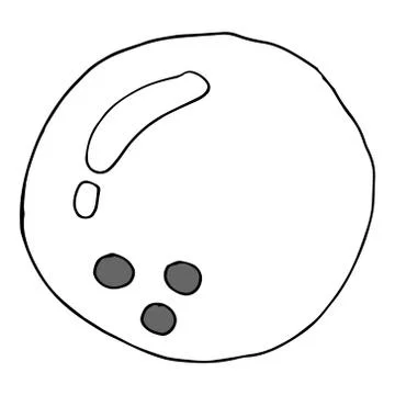 Bowling ball icon. Illustrazione stock