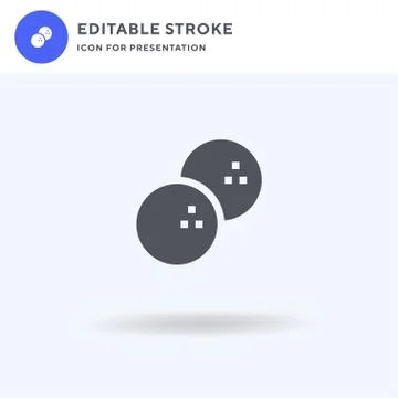 Bowling Ball icon vector, filled flat sign, solid pictogram isolated on white イラスト素材