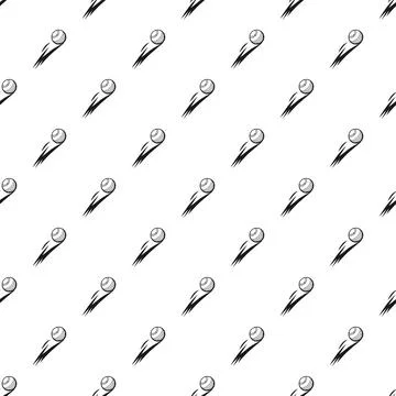 Bowling ball moving fast seamless pattern background Stock Illustration