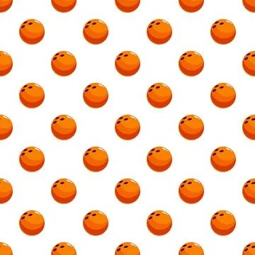 Bowling ball seamless pattern background for sports design Stock Illustration