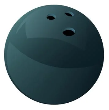 Bowling Ball. Vector Drawing Stock Illustration