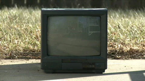 Bowling Ball vs. Television Stock Footage 303310