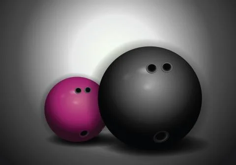 Bowling balls Stock Illustration