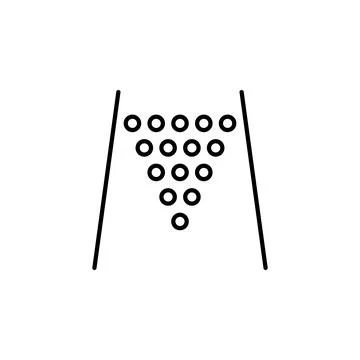 Bowling balls order icon. Simple line, outline vector elements of prize icons Illustrazione stock