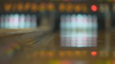 Bowling bumpers Stock Footage 128544015