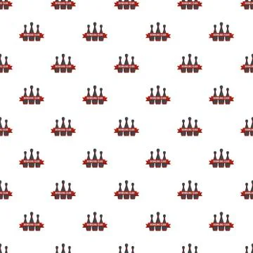 Bowling club pattern seamless Stock Illustration