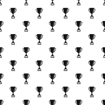 Bowling cup pattern seamless Illustrazione stock