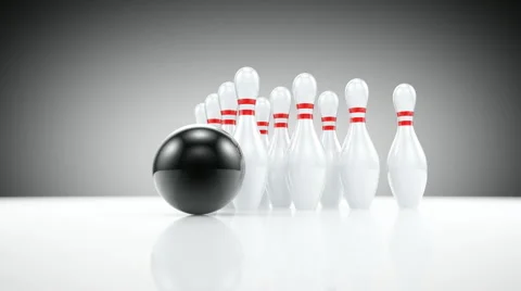 Bowling fail Stock Footage 885359