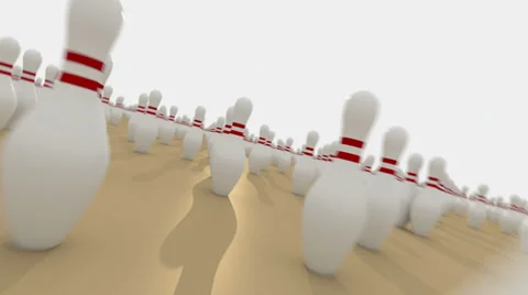 Bowling flight Stock Footage 31702907