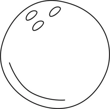 Bowling Game Ball 库存插图