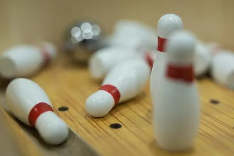 Bowling game to enjoy and have fun Stock Photos