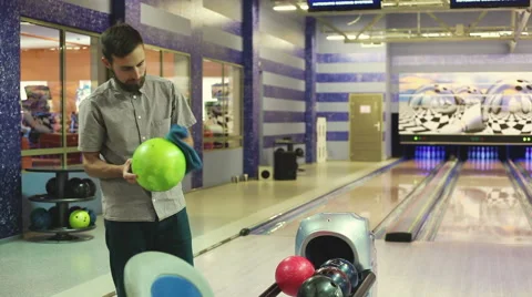 Bowling game Stock Footage 44255179