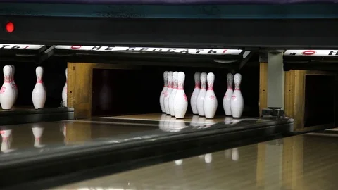 Bowling game Stock Footage 75040637