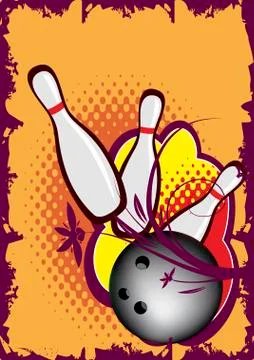 Bowling game Stock Illustration