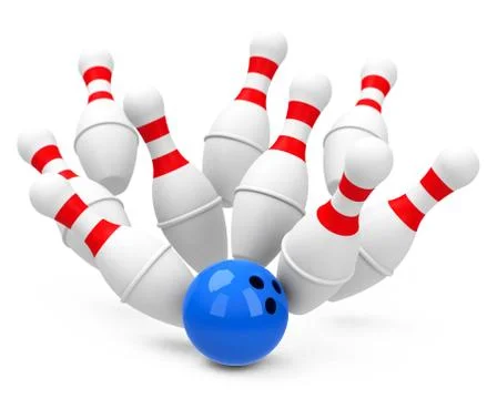 The bowling game Stock Illustration