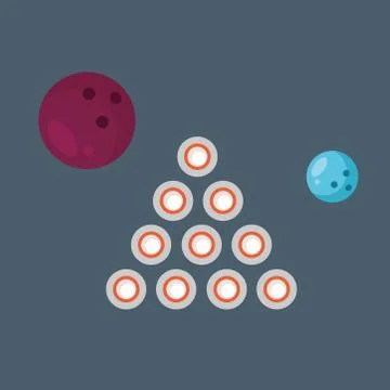 Bowling Game Stock Illustration