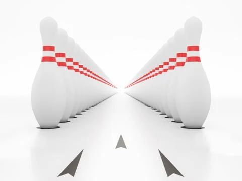 Bowling Game Stock Illustration