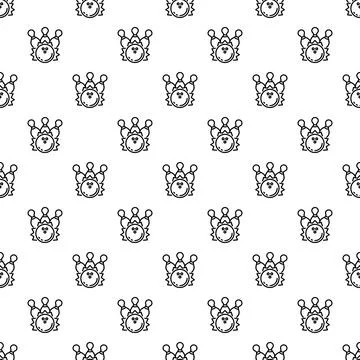 Bowling game seamless pattern with pins and ball Illustrazione stock