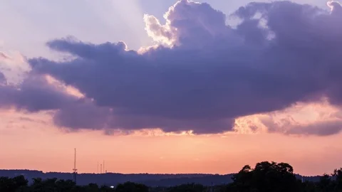 Bowling Green Hills Timelapse Stock Footage