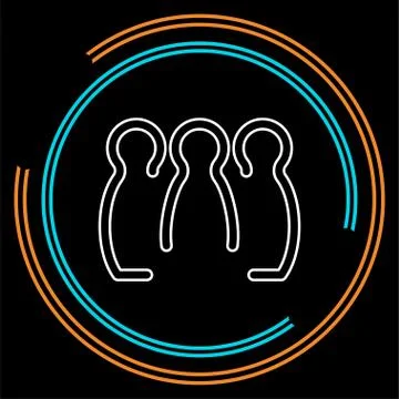 Bowling icon. vector bowling pins - sports game Stock Illustration