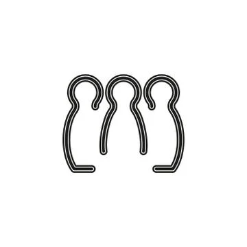 Bowling icon. vector bowling pins - sports game icon Stock Illustration