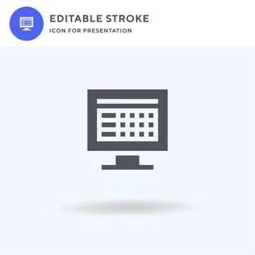Bowling icon vector, filled flat sign, solid pictogram isolated on white, log Stock Illustration