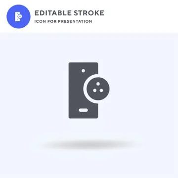 Bowling icon vector, filled flat sign, solid pictogram isolated on white, logo Ilustración de archivo