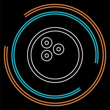 Bowling icon vector Stock Illustration