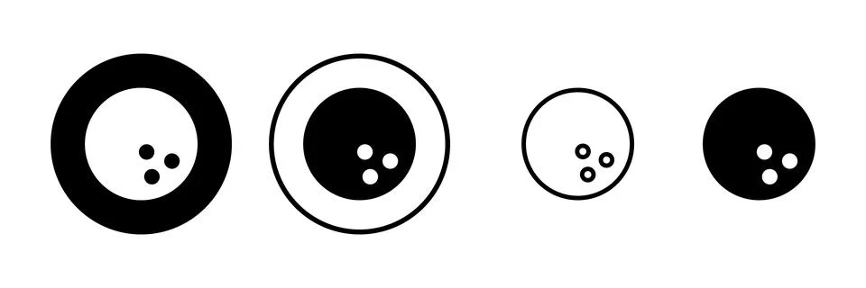 Bowling icon vector illustration. bowling ball and pin sign and symbol. Stock Illustration
