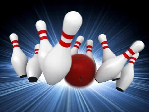 Bowling Stock Illustration