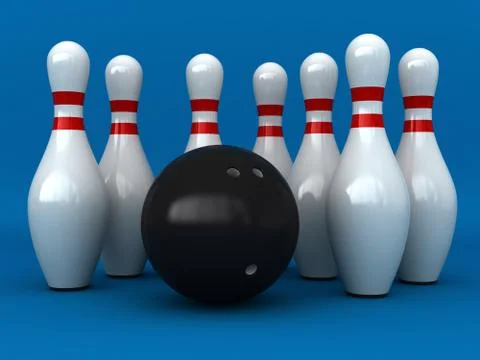 Bowling Stock Illustration