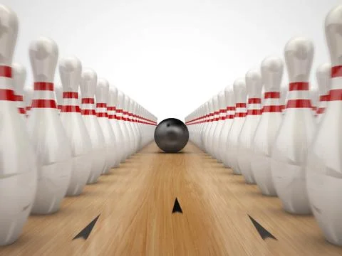 Bowling Stock Illustration