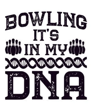 Bowling it's in my dna Stock Illustration
