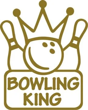 Bowling King Stock Illustration