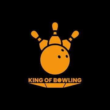 Bowling king logo, Stock Illustration
