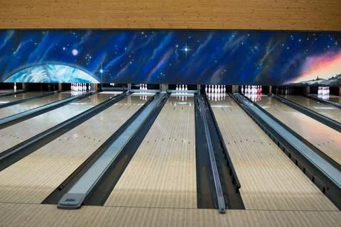 Bowling lanes Stock Photos