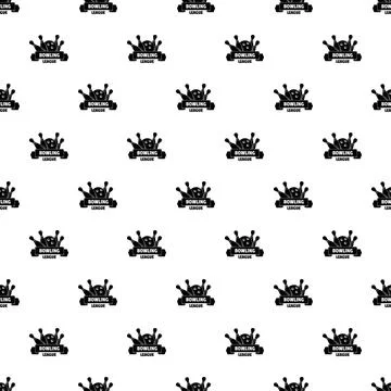 Bowling league pattern seamless Illustrazione stock