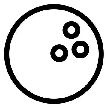 Bowling line icon vector illustration isolated on white background イラスト素材