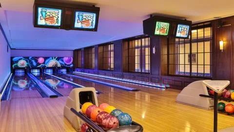 Bowling line 스톡 사진