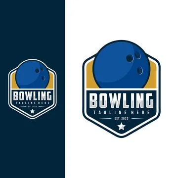 Bowling logo design vector illustration Stock Illustration