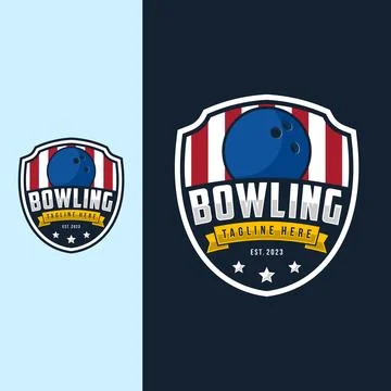 Bowling logo design vector illustration Stock Illustration