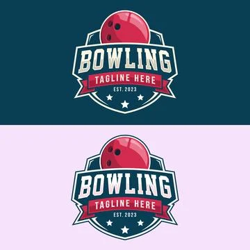 Bowling logo design vector illustration Stock Illustration