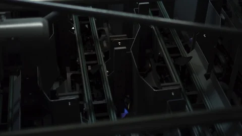 Bowling machine behind Stock Footage 99044336